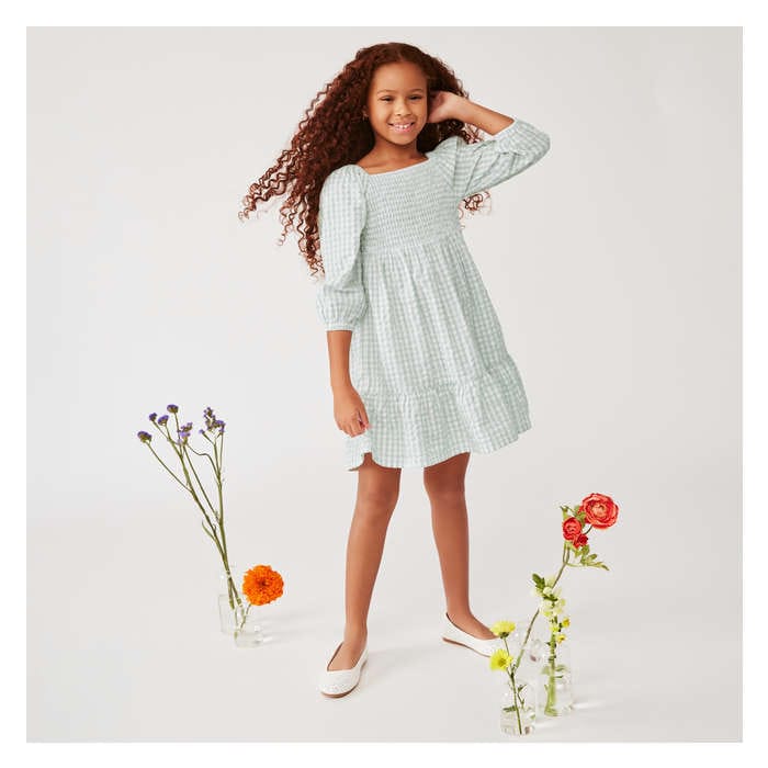 Kid Girls' Gingham Dress